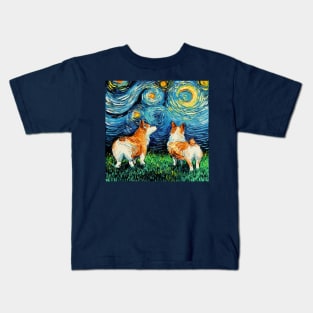 Corgi Night Kids T-Shirt